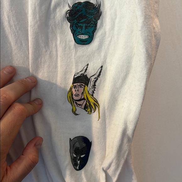 Vans x Marvel White Long Sleeve Tee Classic Crew - Picture 5 of 6